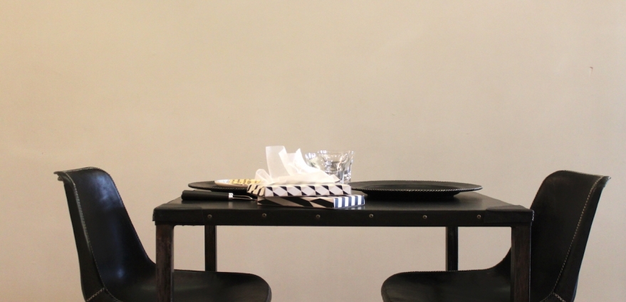 black table